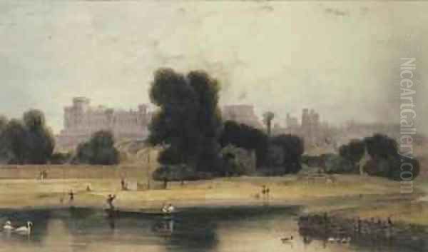 Windsor Castle from Eton Berkshire - view 1