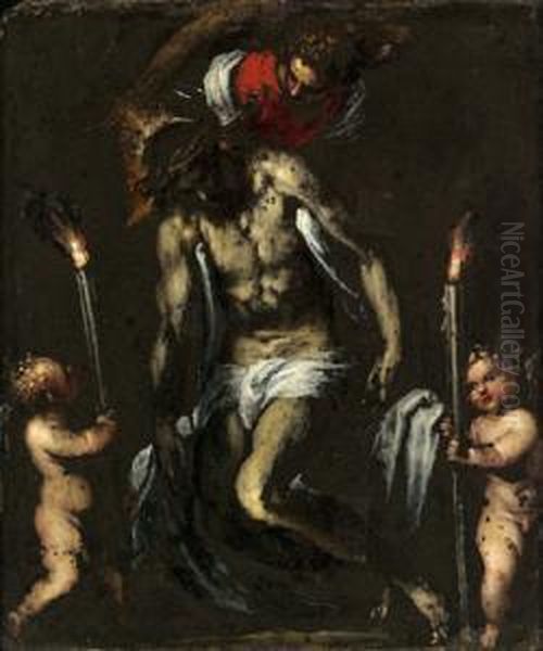 Cristo Con Tre Angeli - view 1