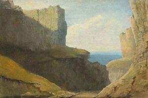Cheddar Gorge by William Daniell RA