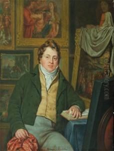 Portrait D'un Collectionneur by Ferdinand de Braekeleer