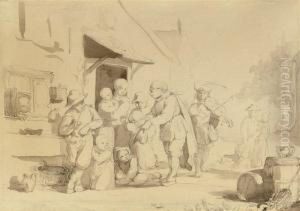 A Musical Gathering by Ferdinand de Braekeleer