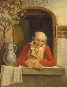Man Smoking A Pipe