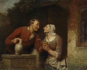 The Cup That Cheers by Ferdinand de Braekeleer