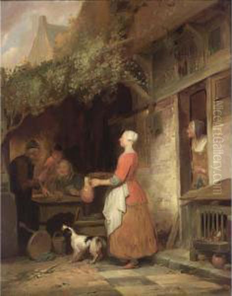 A Terrace Scene At The Inn - view 1