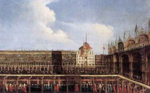 Feast of Corpus Christi Procession, Piazza di San Marco by Antonio Diziani