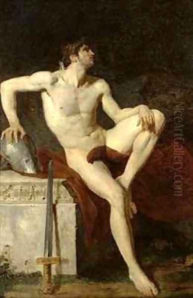Seated Gladiator - view 1
