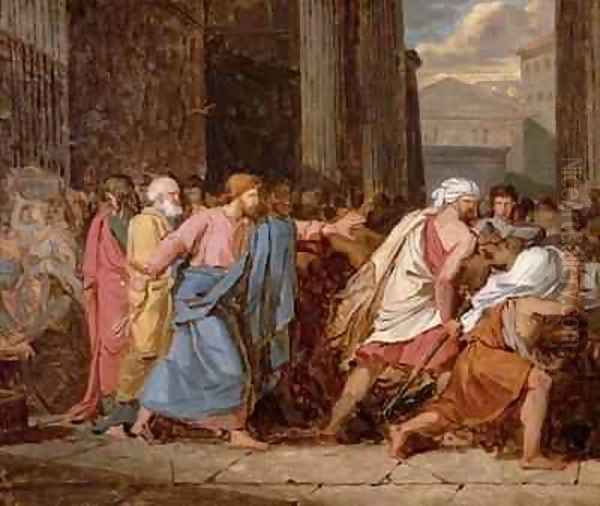 Jesus Driving the Merchants from the Temple - view 1