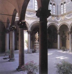 Courtyard by Michelozzo Di Bartolomeo