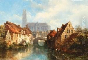 Continental Town River Scene