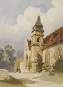 Eglise De Campagne by Pierre Justin Ouvrie