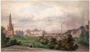 Vue D'edimbourg by Pierre Justin Ouvrie