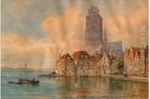 Vue D'utrecht by Pierre Justin Ouvrie