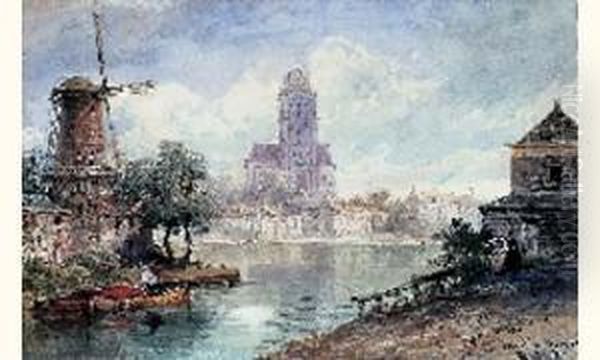 Barques Entrant Dans Le Port De Dordrecht, Circa 1840 - view 1