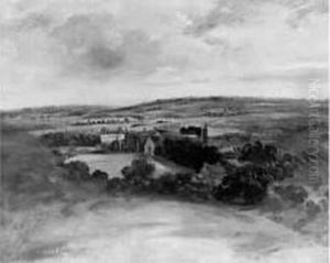 Paysage Au Chateau by Pierre Justin Ouvrie