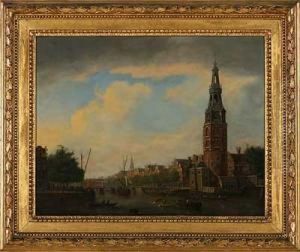 Der Montelbaanstoren Zu Amsterdam by Isaak Ouwater