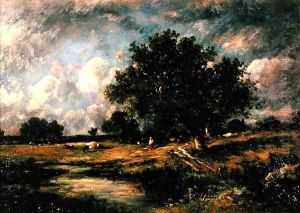 Landscape with cows and figures
