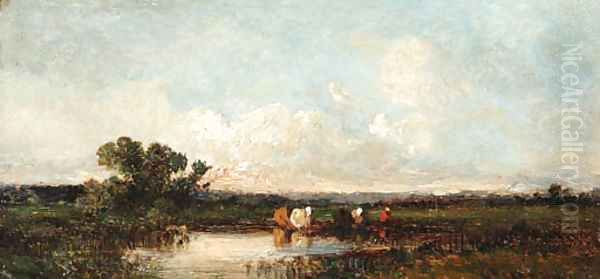 Landscape with washerwomen - view 1