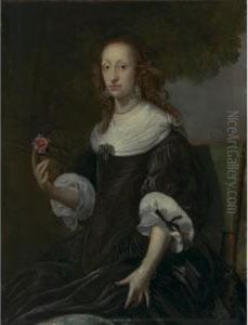 Portrait Of A Lady With A Carnation Portrait Of A Lady With A Carnation
