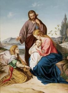 The Holy Family With Musical Angel