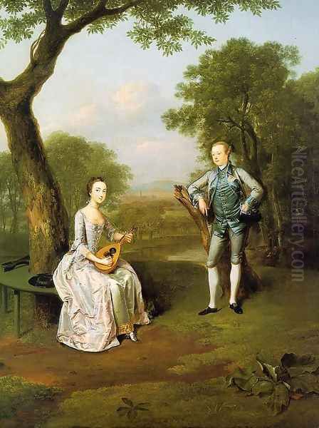 Sir Nathaniel and Lady Caroline Curzon 1754 - view 1