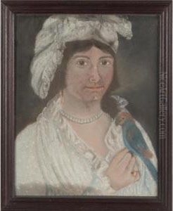 The Creole Lady With Parrot: Nanette De Poyen by William Owen