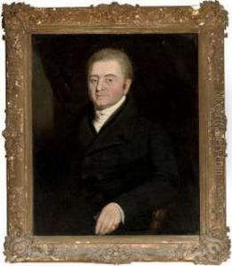 Portrait Of A Gentleman, Seated Half-length, In A Black Suit by William Owen