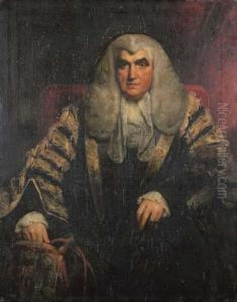 Portrait Of John Scott, 1st Earl
 Of Eldon (1751-1838), Seated, Three-quarter-length, In Robes, His Right
 Hand Holding The Chancellor's Bourse - view 1