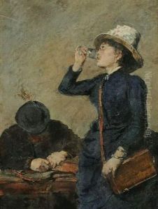 Le Coup De L'etrier (1887) by David Oyens