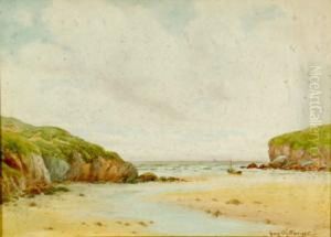 Porth Beach Cornwall by George Oyston