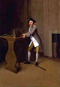 Man Working Lathe by Arthur Devis