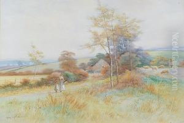 Figures In A Rural Landscape - view 1