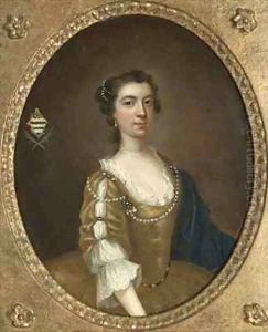 One of a pair of portraits of two sisters of the Moult family of Nottinghamshire