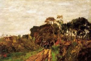 On The Way Home, About 1871 by Laszlo Paal
