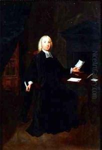Portrait of the Rev William Farington Vicar of Leigh in Lancashire by Arthur Devis