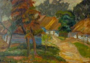 Pejzaz Wiejski by Stanislaw Paciorek