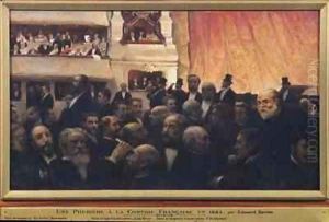 First Night at the Comedie Francaise in 1885 by Edouard Dantan