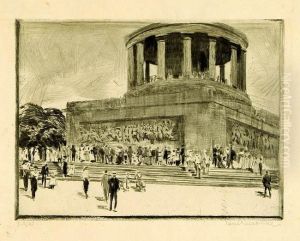 Sockel Und Saulenumgang Der Siegessaule, Berlin by Paul Paeschke