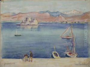 Italienische Kustenlandschaft by Paul Paeschke