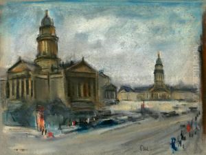 Der Gendarmenmarkt In Berlin by Paul Paeschke