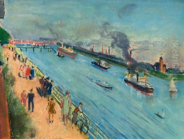 Promenade (am Alten Hafen In Wismar?) - view 1