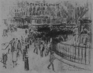 Picadilly, London; Gebirgslandschaft (semmering) Picadilly, London; Gebirgslandschaft (semmering)