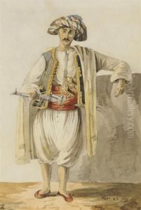 Turkish Soldiers: Bashi-ba'zouk And Yeniceries (constantinopleguard) by William Page