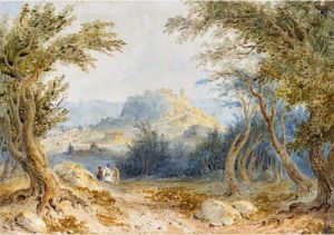 Figures In A Woodland Near Athens by William Page