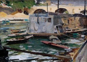 Bateau Lavoir by Jules Eugene Pages