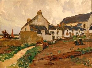 Ferme En Bretagne by Jules Eugene Pages