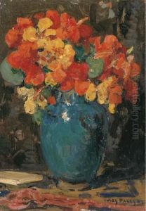 Bouquet Of Capucines by Jules Eugene Pages
