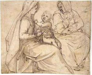 The Virgin And Child With St. Anne The Virgin And Child With St. Anne