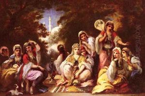 Women Of The Seraglio by Narcisse-Virgile Diaz de la Pena