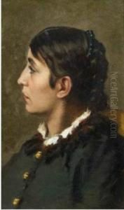 Ritratto Di Giovane Donna by Eleuterio Pagliano