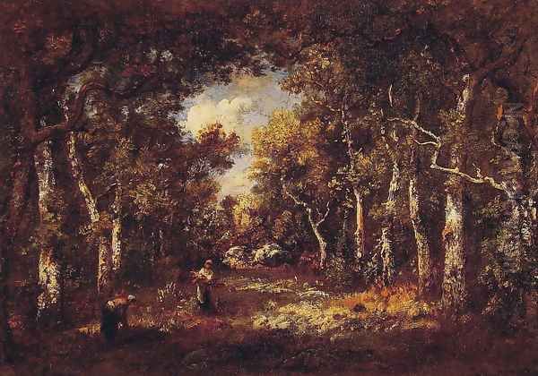 The Forest of Fontainebleau by Narcisse-Virgile Diaz de la Pena